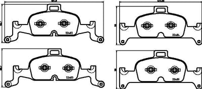 Hella 8DB355025-811 Front Brake Pad Audi A4 A5 Q5 1.4 TFSI 2.0 TFSI 2.0 TDI 15 > — Brake Pads