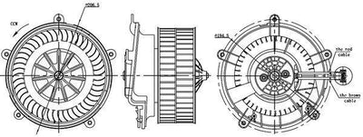 Mahle AB17000S Heater Motor BMW E65 66 67 02-09 — Heater & Blower