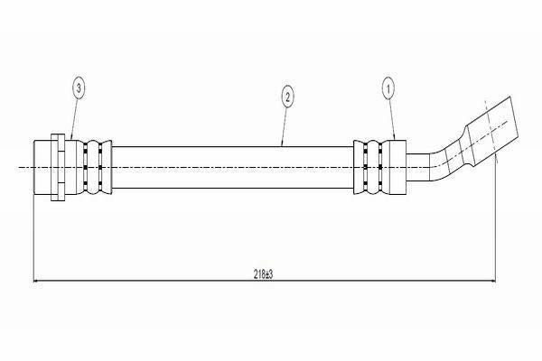 CAVO Brake Hose - Rear Astra G & Zafira 98-Disc Type — Brake Hydraulics