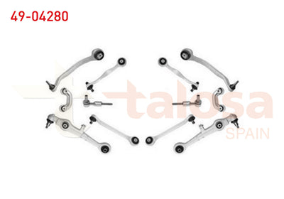 TALOSA 49-04280 with Ball Joint Arm Kit Front Aluminium Audi A4 (8D2,B5) 1.6 1994-2001
