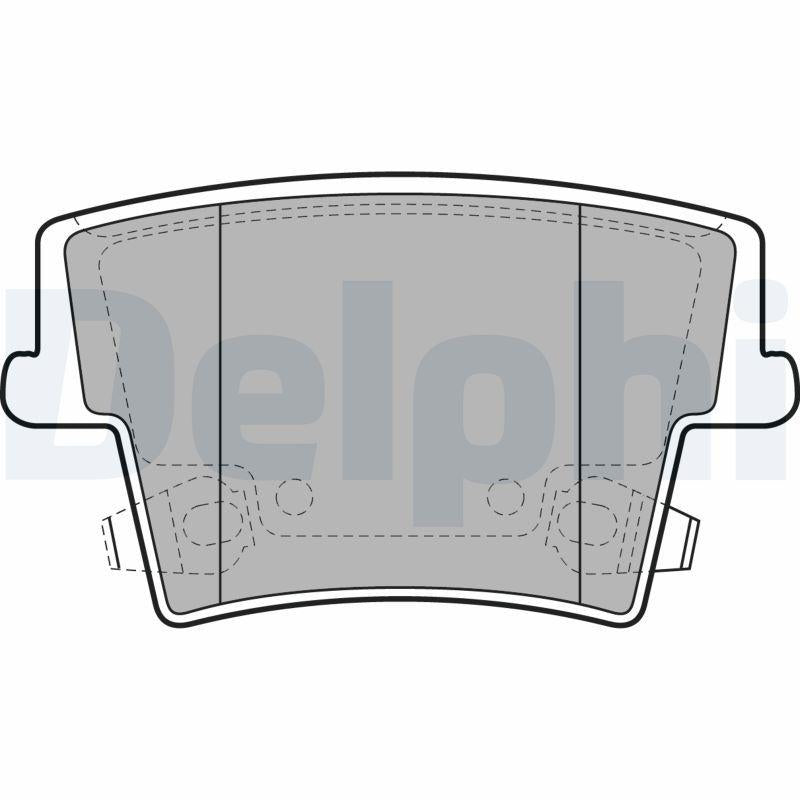 Delphi LP2035 Brake Pad Rear Chrysler 300C 04-12 Lancia Thema 3.6 3.0D 11 — Brake Pads