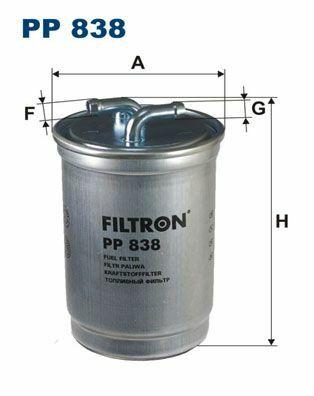 FILTRON PP838 - Fuel Filter for VW Golf 1984-1987 and Polo 1982-1990 — Fuel Delivery