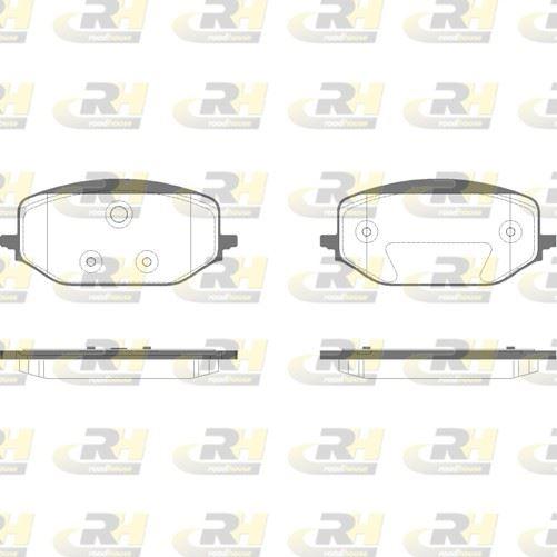 ROADHOUSE 21988.00 Brake Pad Front 308 508 3008 5008 C5 AirCross Rifter Berlingo 2018 > — Brake Pads