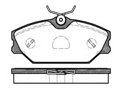 MGA 55142 Brake Pad Front without Connector Laguna I Megane I Scenic I — Brake Pads