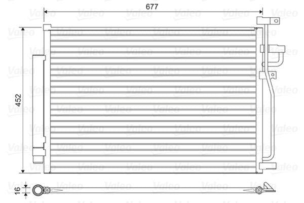 Valeo 814166 A/C Condenser Antara Captiva 2.4 3.0 3.2 06+ — Condensers & Evaporators