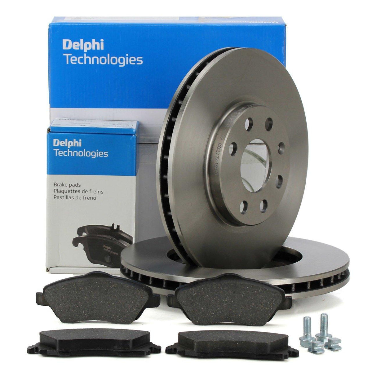 Delphi Opel Corsa C Front Brake Disc / Brake Pad Set Air Grooved (260) mm Product — Brake Rotors & Drums