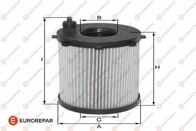 Eurorepar 1682274880 Psa / Erp Oil Filter 206-307-Focus 1.6D 8V 95 Cat (70Kw) Dw4td Dw6td — Oil Filters