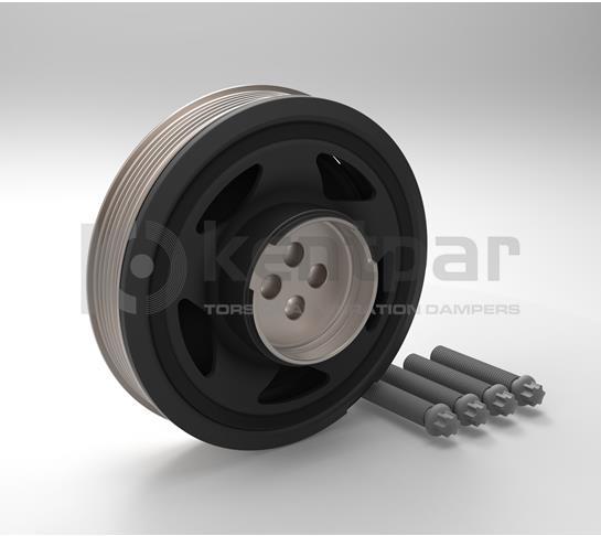 Kentpar 152K2041S Crankshaft Pulley F20 LCI-F21 LCI-2F45-F46-X1 F48-Mini F54-F55-F56-F57-F60 B37 14-18 — Pulleys & Tensioners