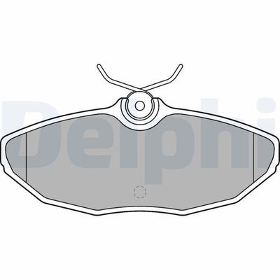 Delphi LP1505 Brake Pad Rear S-Type II (X200) 99-07 Xj (X350/X358) 03-09 X-Type I (X400) 01-09 — Brake Pads