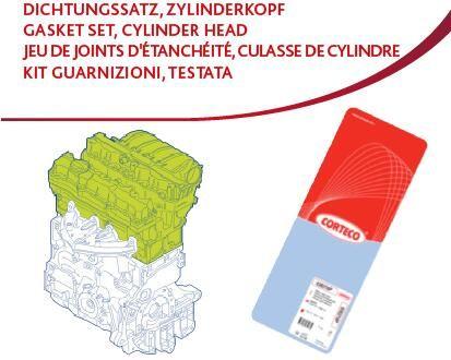 Corteco 83418487 Gasket Upper Set. Opel Vectra C Z20net — Gaskets & Seals