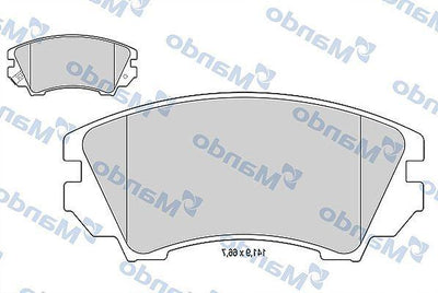 Mando MBF015254 Insignia 08> / Cascada 13> 17 Rim Front Brake Pad