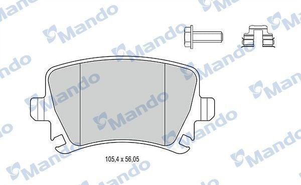 MANDO MBF015194 Rear Brake Pad Set — Brake Pads