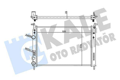 KALE Car Radiator 03-Palio-Albea 1.2 - Aluminum Cooling System — Radiators & Fans