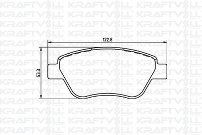 KRAFTVOLL 07010032 - Front Brake Pads for Fiat Bravo II, Fiorino and 3 more models