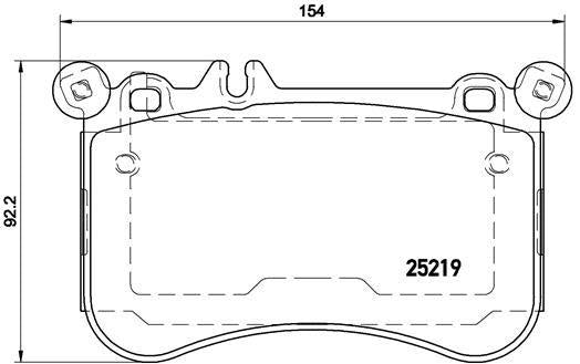 Brembo P50098 Front Brake Pad Mercedes-Benz W221/W212 — Brake Pads