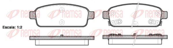 REMSA 1432.02 Brake Pad Cruze J300 05 09 — Brake Pads