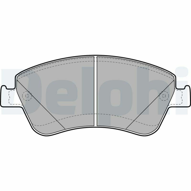 Delphi LP2102 Disc Brake Pads for Toyota Auris (_E15_) - Low-Metallic Material