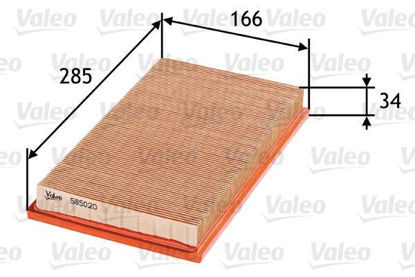 Valeo 585020 Air Filter Nissan Almera II 1.5 Primera P11 Vanetta Maxima Legacy Forester — Air & Cabin Filters