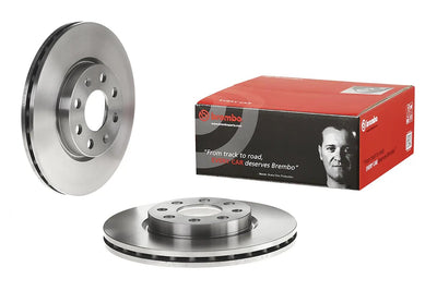 Brembo 09.5843.34 Brake Disc Front Air 257mm 6 Lug Opel Corsa D/E Fiat Grande Punto CDTi Set — Brake Rotors & Drums