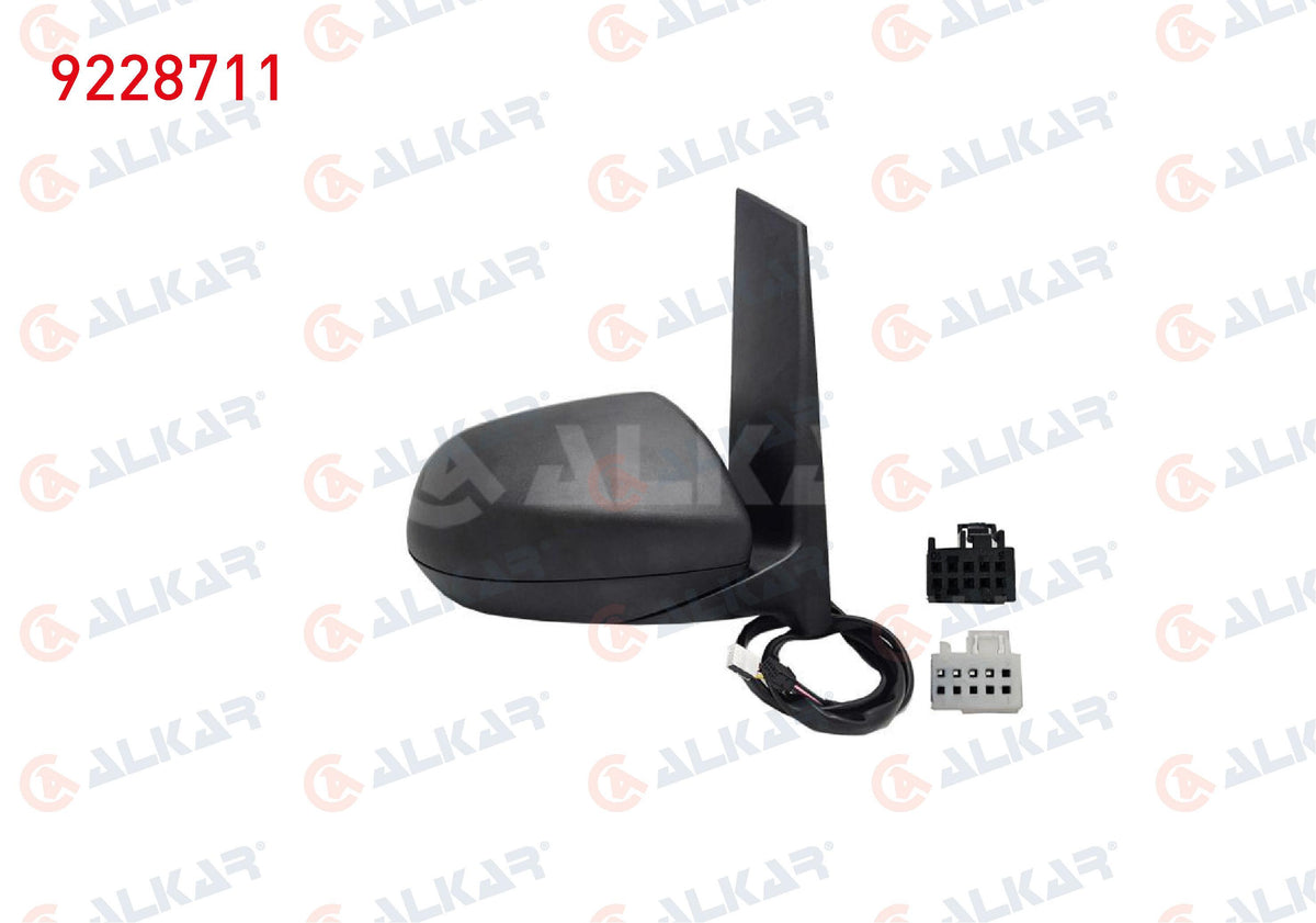 Alkar 9228711 Outer Rear View Mirror Right Electric Aspheric Heated Blind Spot 8 Pin Mercedes Vito (W447) 2014 — Mirrors