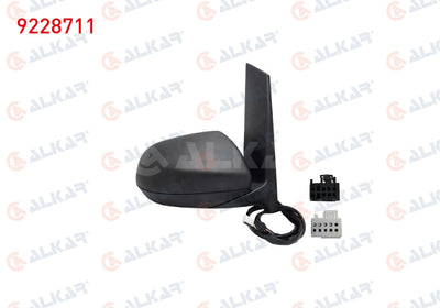 Alkar 9228711 Outer Rear View Mirror Right Electric Aspheric Heated Blind Spot 8 Pin Mercedes Vito (W447) 2014 — Mirrors