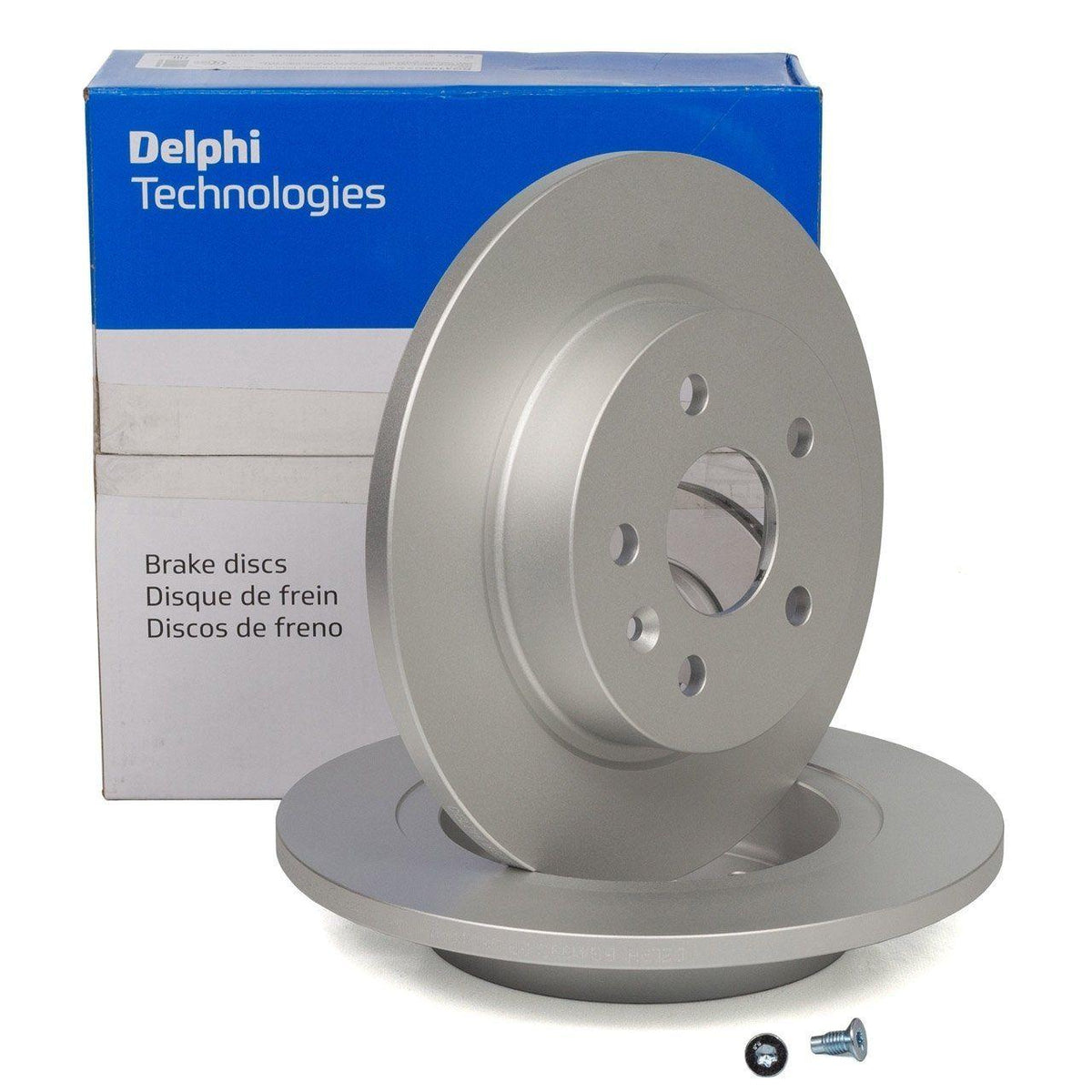 Delphi BG4199 - Chevrolet Cruze Rear Brake Disc Set for 2009+ — Brake Rotors & Drums