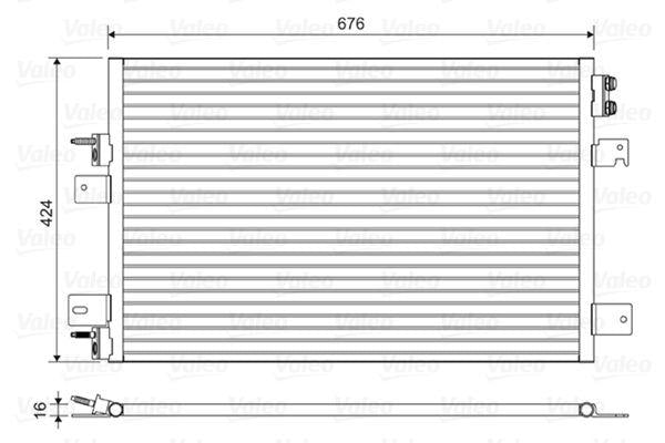 Valeo 814492 Kondenser Jeep Sebring Compass Patriot — Condensers & Evaporators