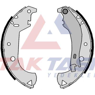 AP AP07810 Brake Shoe Rear Fiat Doblo (119,223) 1.2i with Lever 228 — Brake Cables & Hardware
