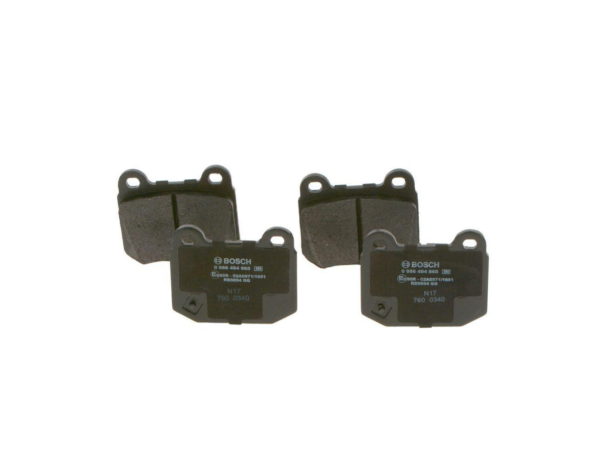 Bosch 0986494865 Brake Pad Rear Subaru Forester 2.0 D 2.0 Xt 13-