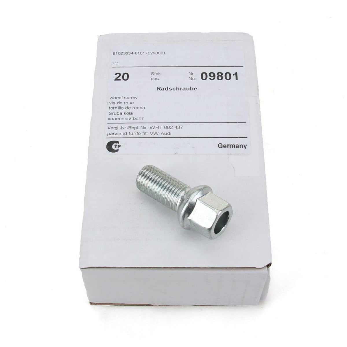 FEBI BILSTEIN Wheel Bolt for Audi A3 2014 Model Onwards - Quality German Manufacture — Wheels & Wheel Trim