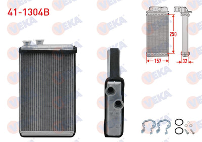 Veka 41-1304B Heater Core Brazing Audi A5 Quattro 2.0 L / Audi A4 15 — Heater & Blower