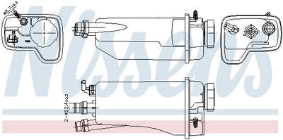 Nissens 996361 Radiator Spare Water Tank BMW E38 E39 M52 M54 — Radiators & Fans
