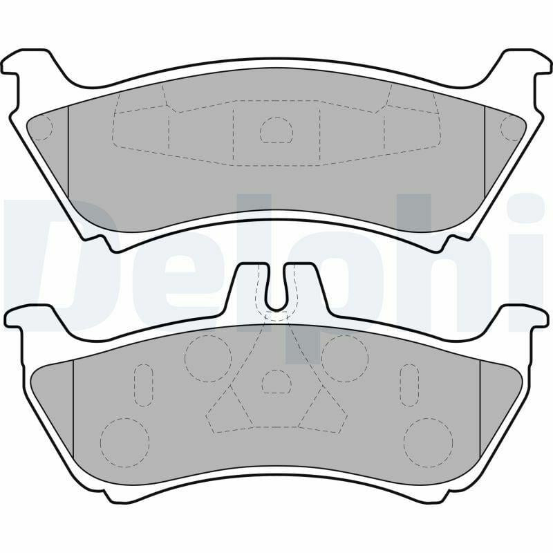 Delphi Brake Pads LP1692 - Low-Metallic for M.S-W163 98-01