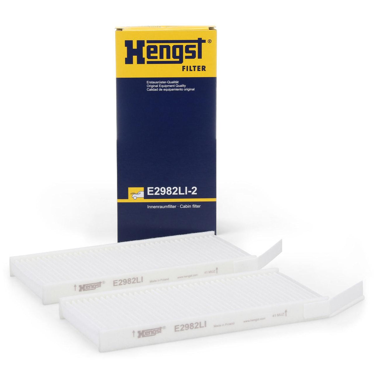 Hengst E2982LI2 Cabin Air Filter 415 Nissan Nv250-400 Opel Mov.B Renault Mast.4 Kangoo2 — Air & Cabin Filters