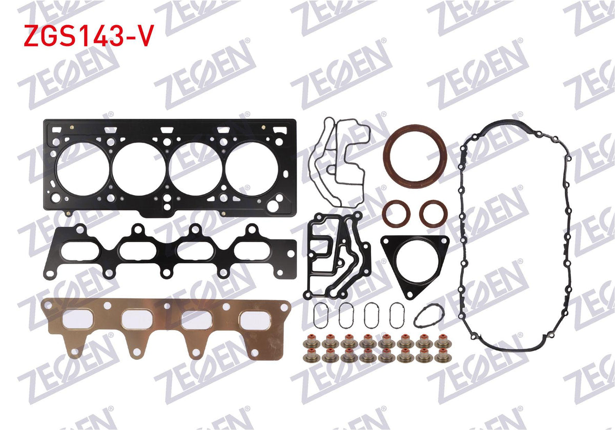 Zegen ZGS143-V Motor Set Gasket Renault Clio / Megane 1.6 16V K4m (Viton with Seal) — Gaskets & Seals