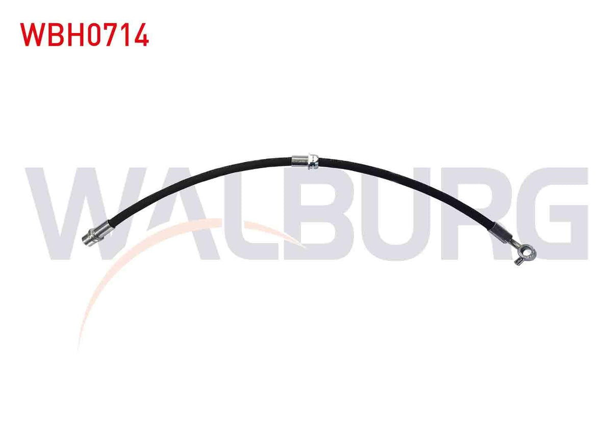 WALBURG WBH0714 Brake Hose Front Right 600mm Nissan Qashqai (J11) 1.2 2014-| Set of 2 — Brake Hydraulics