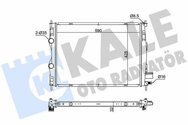 KALE Nissan Qashqai Radiator - 1.5 dCi Brazing — Radiators & Fans