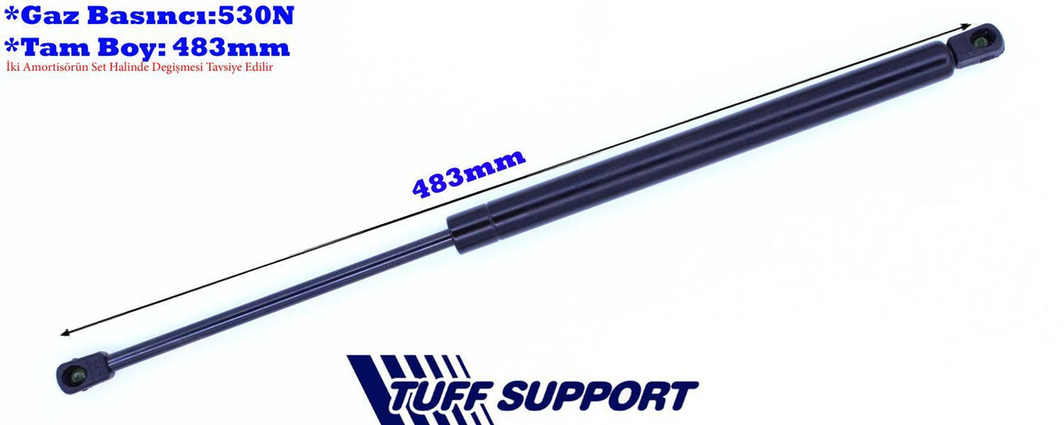 TUFFSUPPORT 612807 Trunk Gas Strut 04-Focus.II Hb — Support Rods & Struts