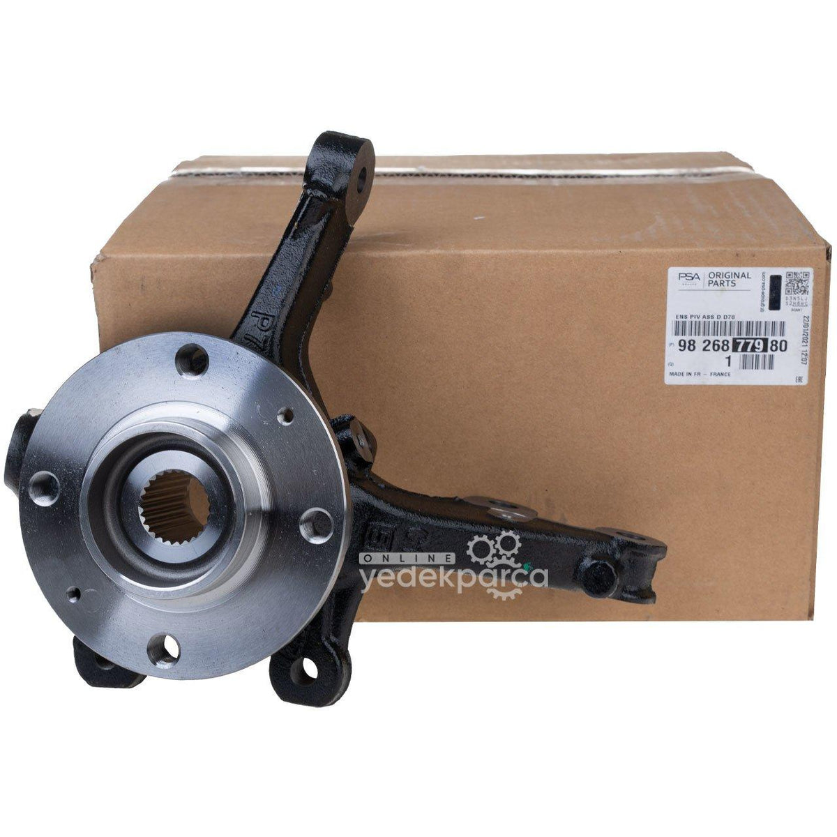 PSA 9826877980 Opel Corsa F Front Right Axle Carrier Complete + Peugeot 208 II 1.2 EB2/1.5 BlueHDi