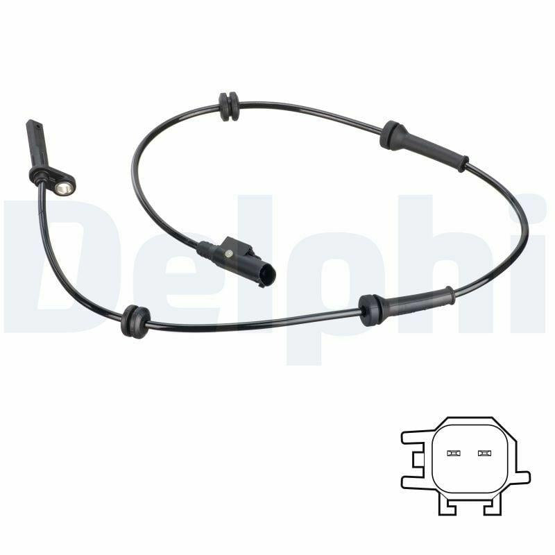 Delphi ABS Sensor Rear Right for 07 Fiorino and Linea - Active Sensor — Brake Sensors & ABS