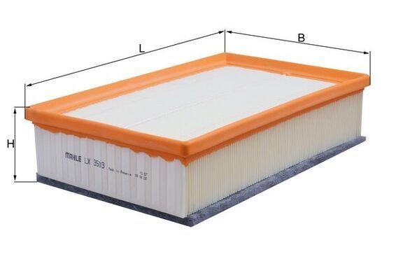 Mahle LX3503 Air Filter Golf VII, Passat (B8) and 6 more models — Air & Cabin Filters