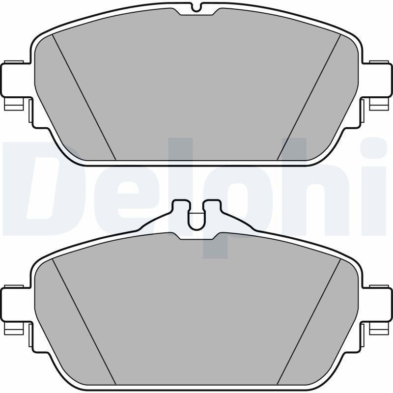 Delphi LP2764 Brake Pad Front Mercedes W205/W213 C160-C400 14-18 144mm — Brake Pads