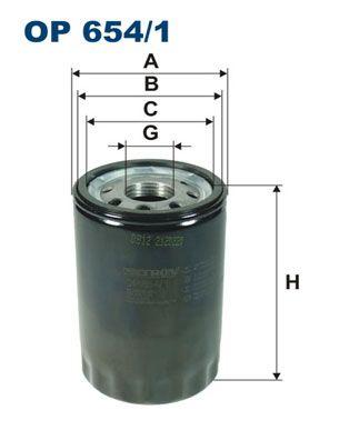 Filtron OP654-1 Oil Filter (Jaguar — Oil Filters