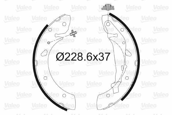VALEO 562773 Brake Shoe Kit - Compatible with Toyota Avensis 1997-2002 — Brake Cables & Hardware