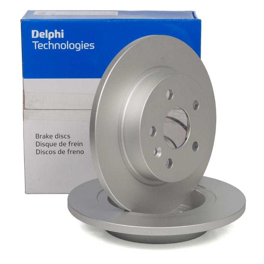 Delphi BG3274 Rear Brake Disc 286mm 5 Lug Opel Vectra B 95-03 / Saab 900 9-3 9-5 — Brake Rotors & Drums