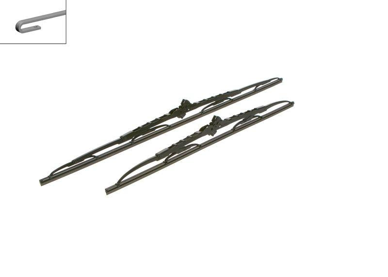 Bosch 3397118202 Wiper Set Twin 650-500 Citroen: Evasion 94-02 Jumpy 00-06 Peugeot: 806 94-02 Expert 96-00 — Wipers