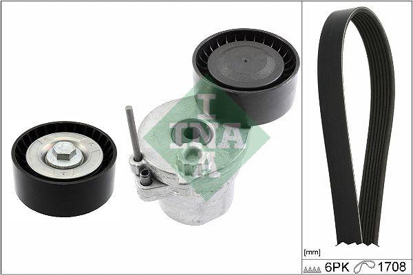 INA 529036210 V-Belt Tensioner Set Mercedes M274 W204 W205 W212 09- — Pulleys & Tensioners