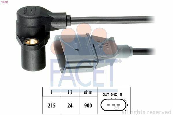 FACET Crankshaft Position Sensor 90241 - VW Golf IV, V & Bora — Engine Management Sensors