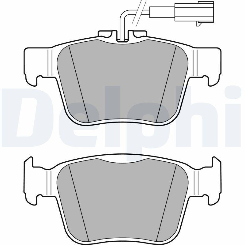 Delphi LP3311 Brake Pad Rear Giulia-Stelvio 15-16 — Brake Pads