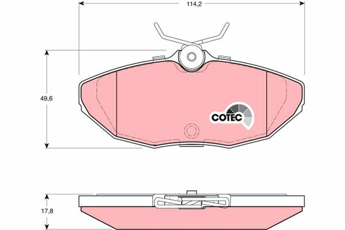 TRW GDB1398 Brake Pad Rear S-Type II 02>07 Xj X350 X358 03>09